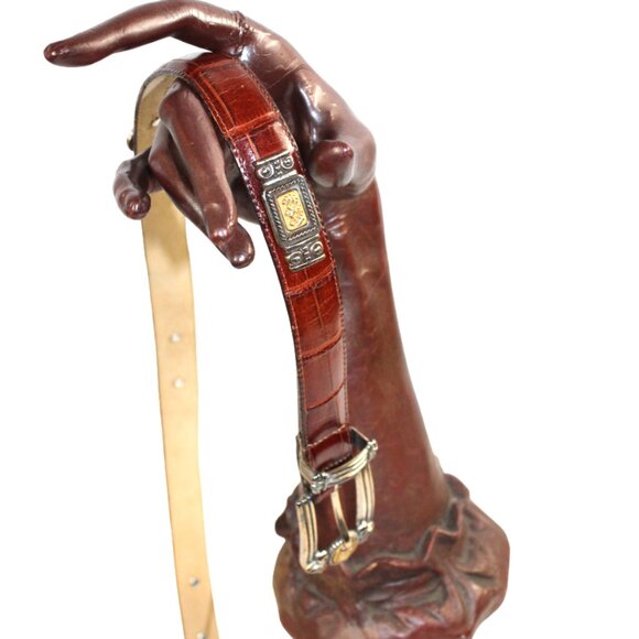 Brighton Museum Collection Vintage Brown Roman Mythology Medallions Belt… - Picture 6 of 11